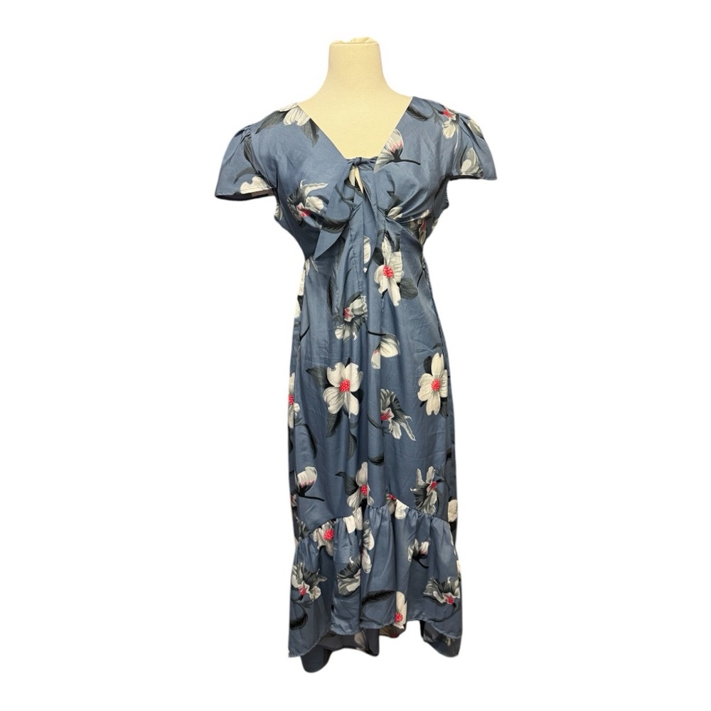 Floral Blue Dress